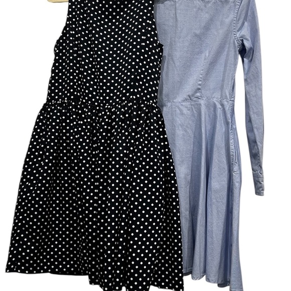 Ralph Lauren Kids bundle of 2 Black Polka Dot Dress and shirt dress size 8 - Picture 5 of 10